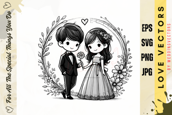 C5004: Capturing the Essence of Love in Vector Art