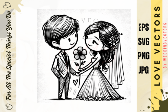 C5030: Romantic Vectors for Wedding & Love Designs
