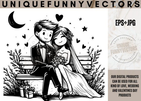 Charming Cartoon Art: Elevate Wedding & Couple Designs