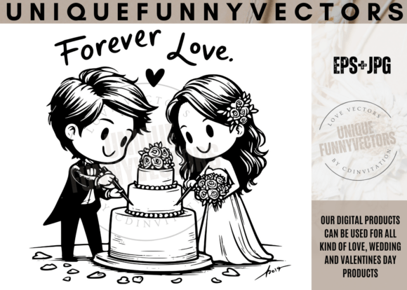 Charming Characters: Exploring Love and Wedding SVG Vectors 467