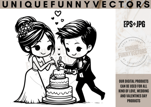 Love and Wedding Svg Vectors 434: Charming Characters for Lasting Memories