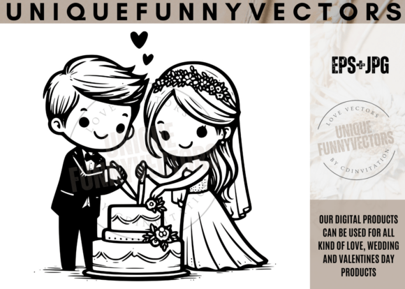 Love and Wedding Svg Vectors 472: Infusing Projects with Playful Romance