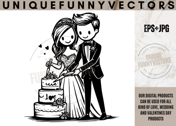 Love and Wedding Svg Vectors 478: A Designer's Guide to Charming Character Assets