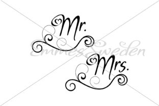 Mr. Mrs. Wedding: A Modern Script for Sophisticated Design
