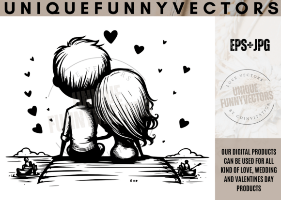 Wedding Couple Svg & Stick Vectors 358: Beyond Cute Graphics